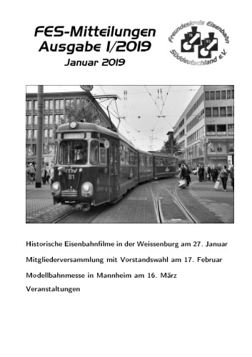 Rundschreiben 2019 / 1